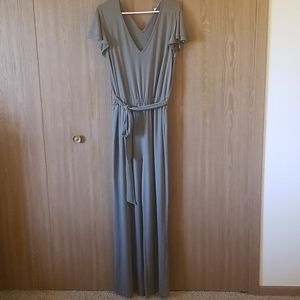 EUC Charming Charlie Olive Jumpsuit